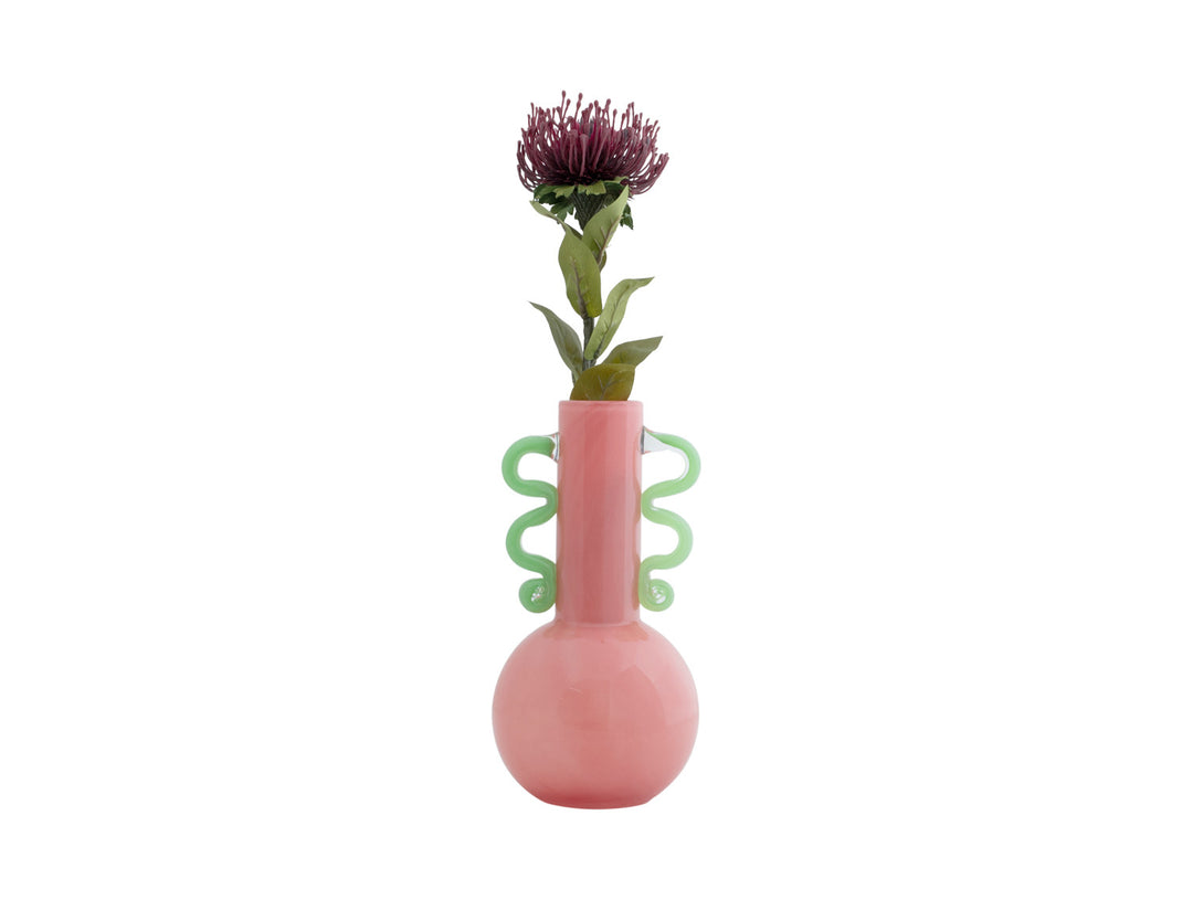 Pink Fiesta Glass Vase