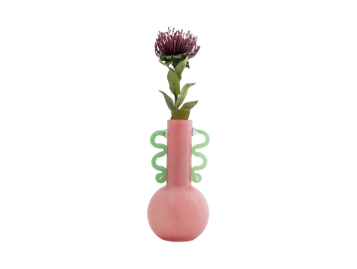 Pink Fiesta Glass Vase