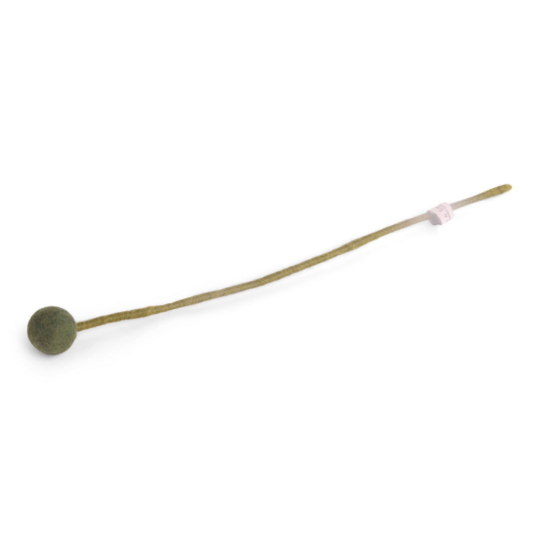 Pom Pom Faux Flower - Small Dark Green