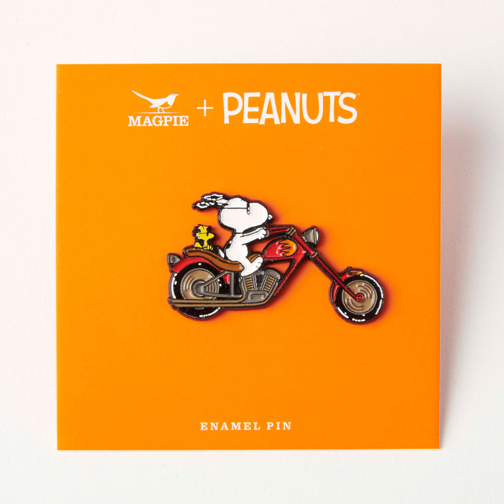Biker - Peanuts Snoopy Vibe Enamel Pin Badge