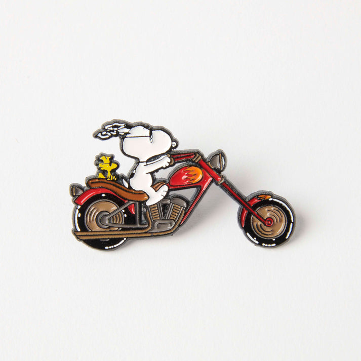Biker - Peanuts Snoopy Vibe Enamel Pin Badge
