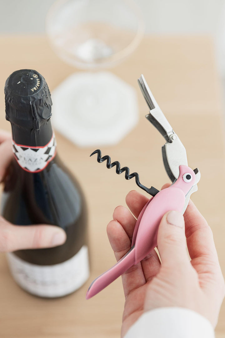Waiter's Friend - Budgie Bottle Opener - Pink