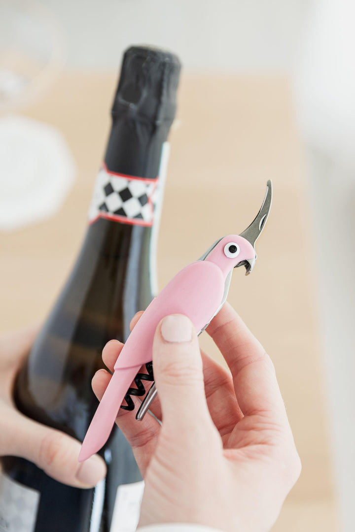 Waiter's Friend - Budgie Bottle Opener - Pink