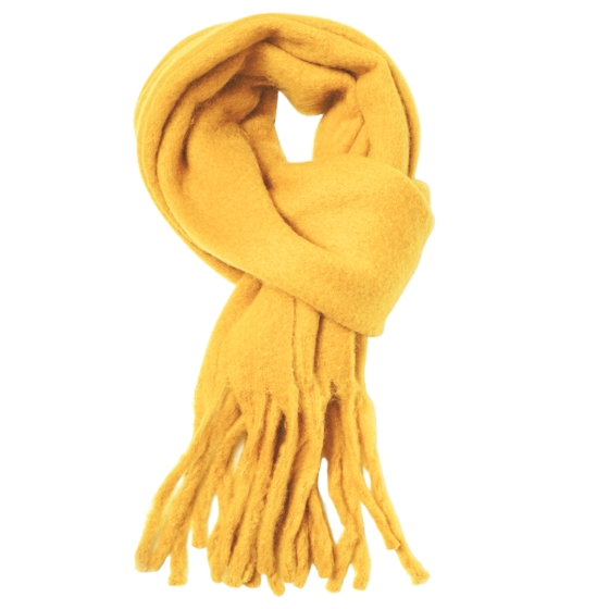 Single Colour Winter Scarf - Yellow