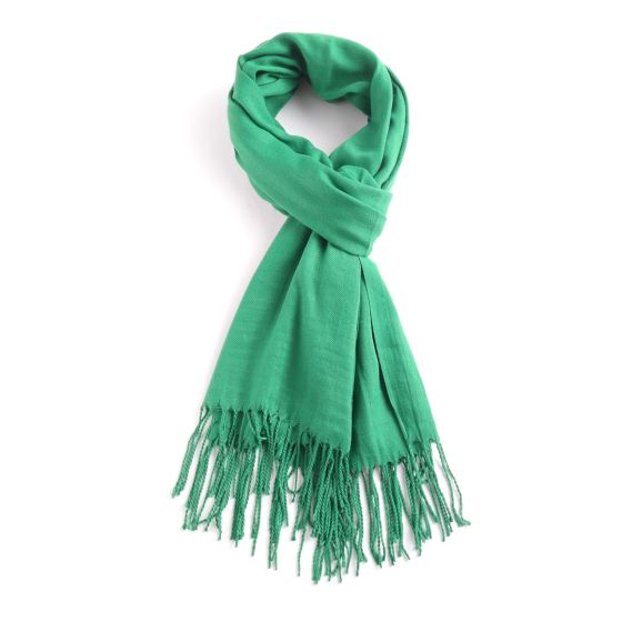 Block colour Pashmina - Green