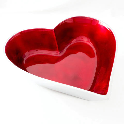 Heart Bowl - Brushed Red