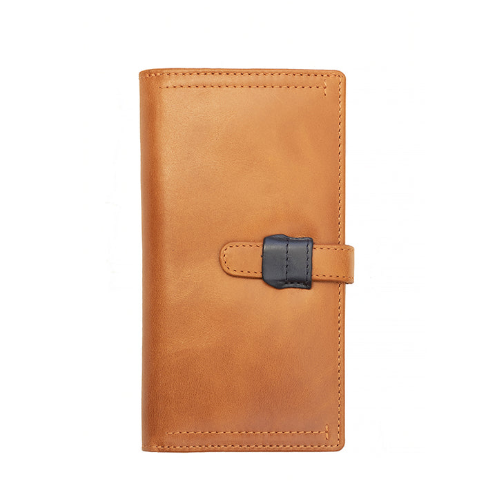 Orchard Large Bifold Leather Purse -Chestnut