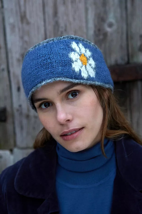 Daisy Headband - Denim