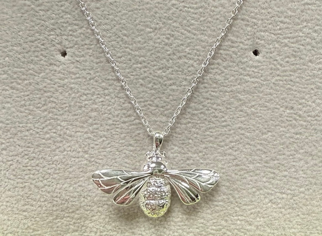Queen Bee Sterling Silver Necklace