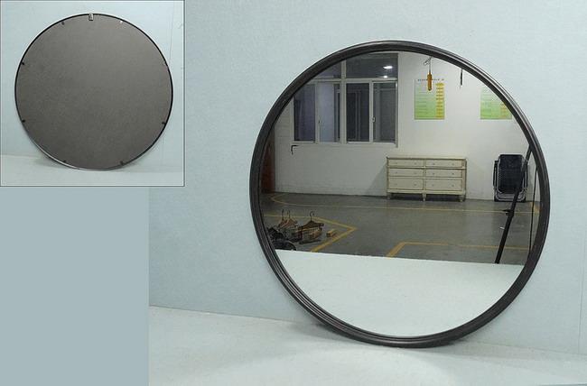 Iron Framed Circular Mirror