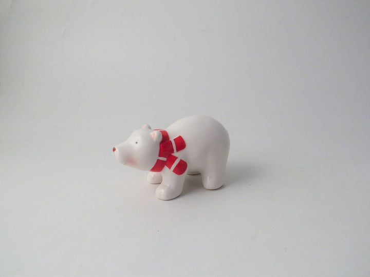 Polar Bear with Scarf Decoration