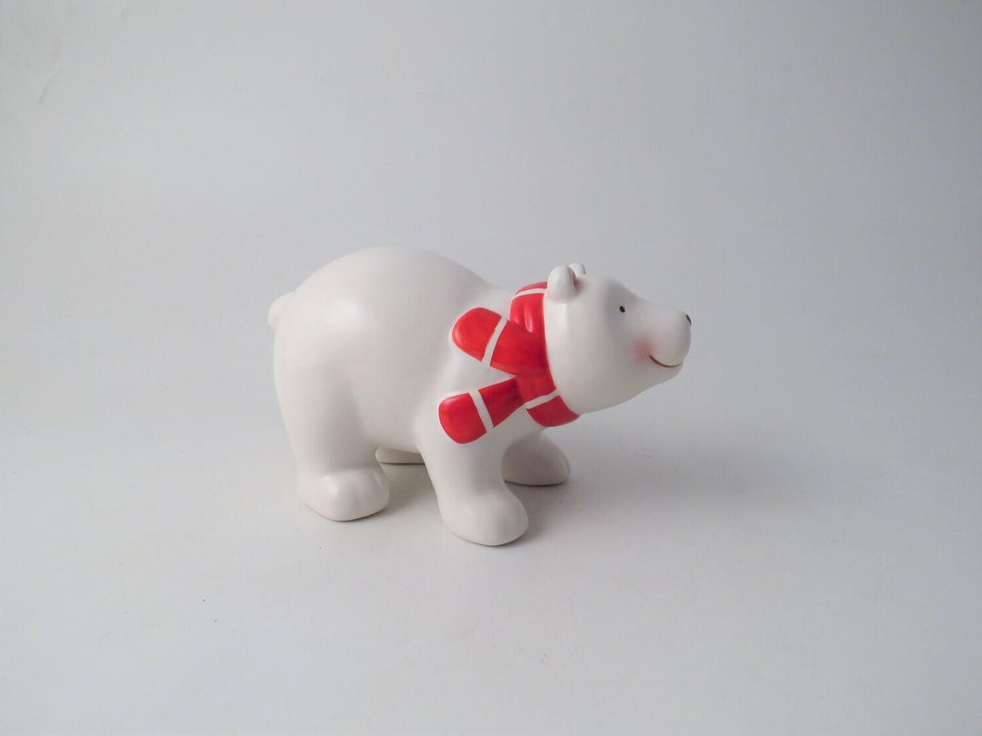 Polar Bear with Scarf Decoration