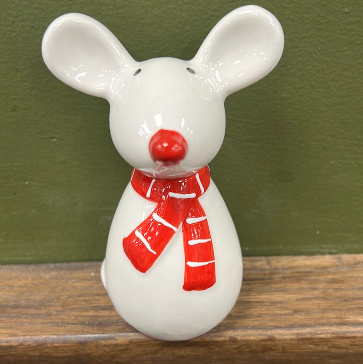 Christmas Mouse with a Scarf