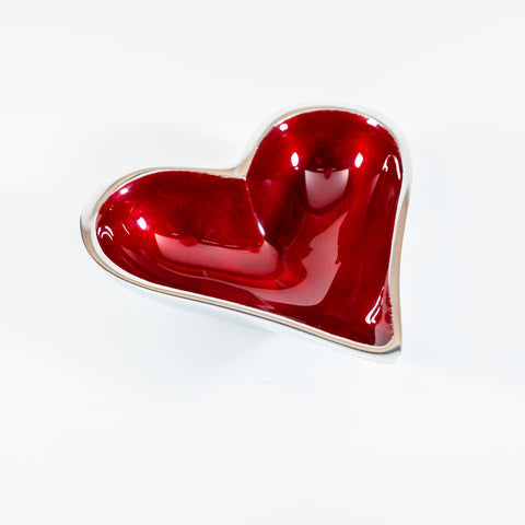 Heart Dish - Red