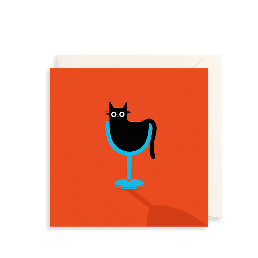Cat In A Wine Glass