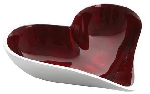 Heart Dish - Red