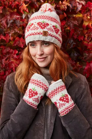 Strawberry Bobble hat