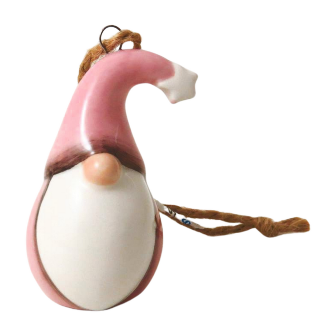 Ceramic Santa Tree Decoration - Pink