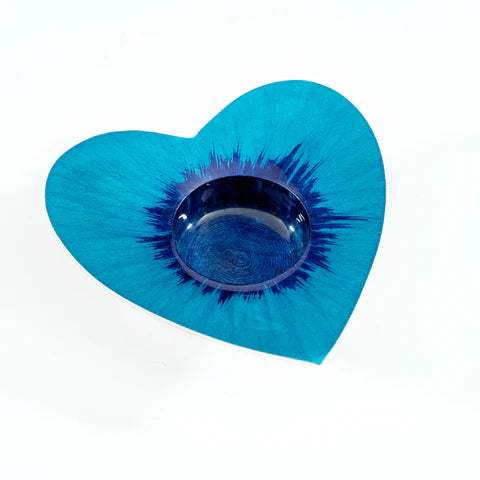 T-Light Holder - Brushed Aqua