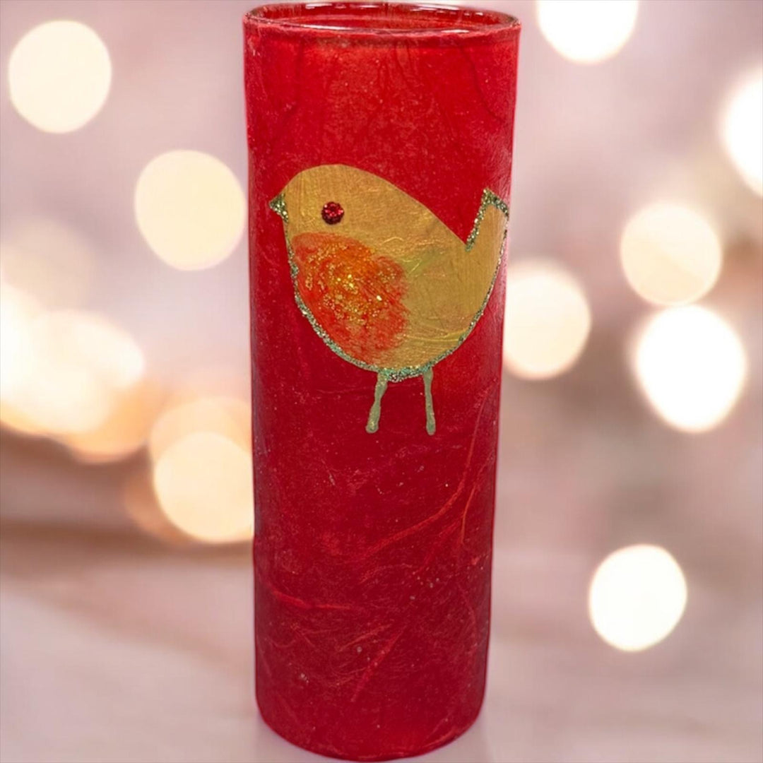 Robin Posy Vase - Red