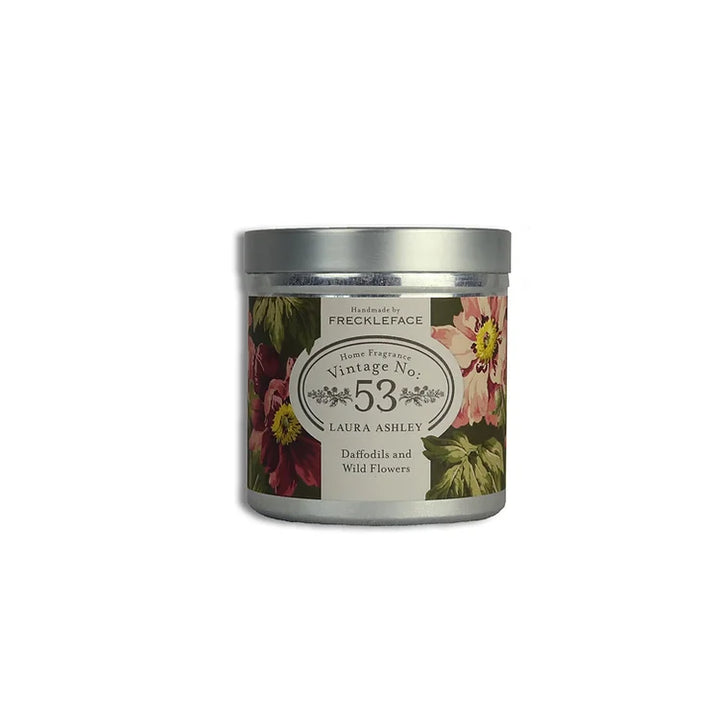 Scented Tin Candle  Laura Ashley Vintage No 53 Daffodil & Wild Flowers