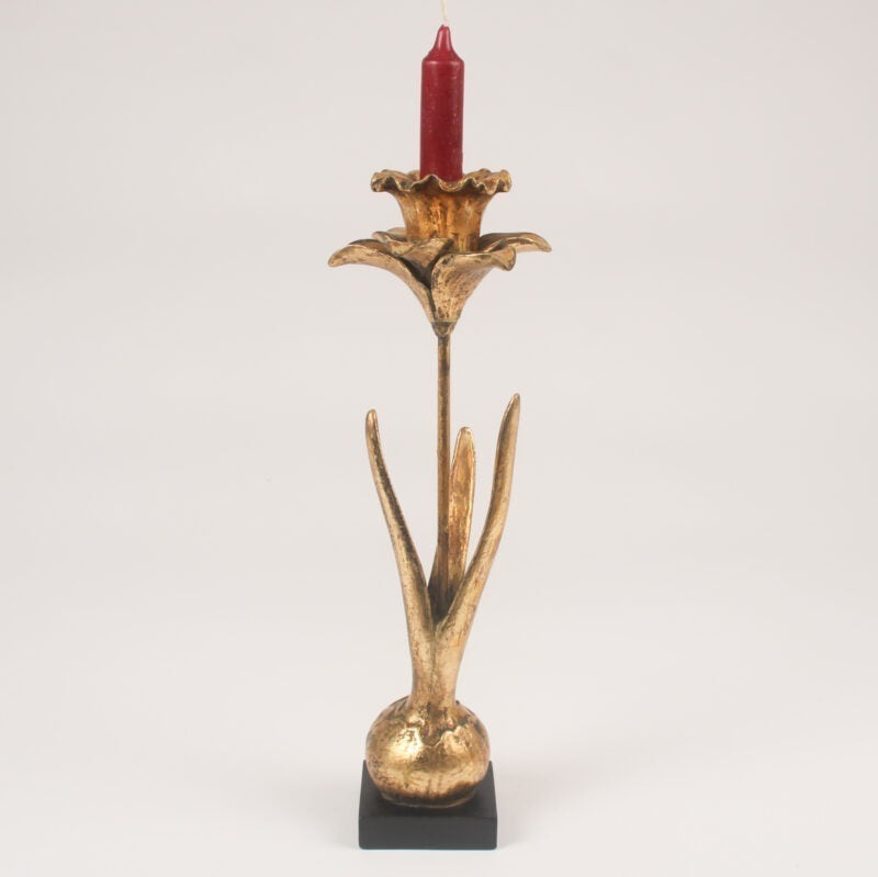 Daffodil Candle Holder - Gold