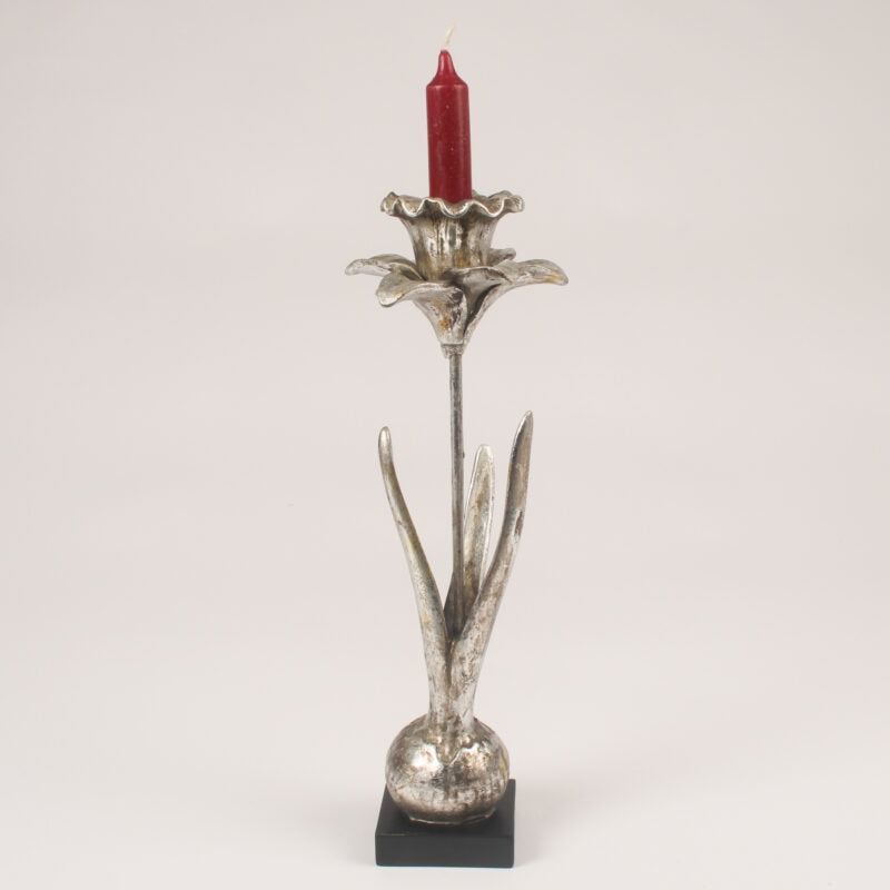 Daffodil Candle Holder - Silver