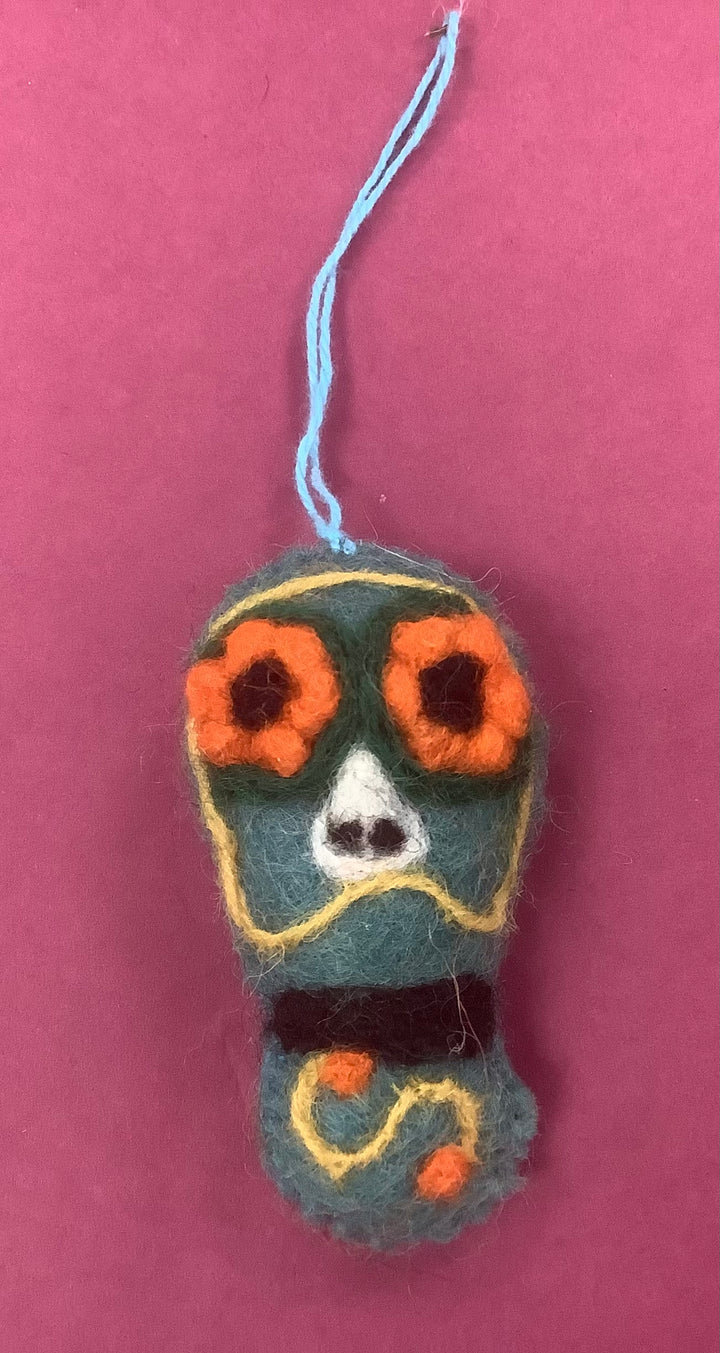Sugar Skull Felt Hanging Decoration