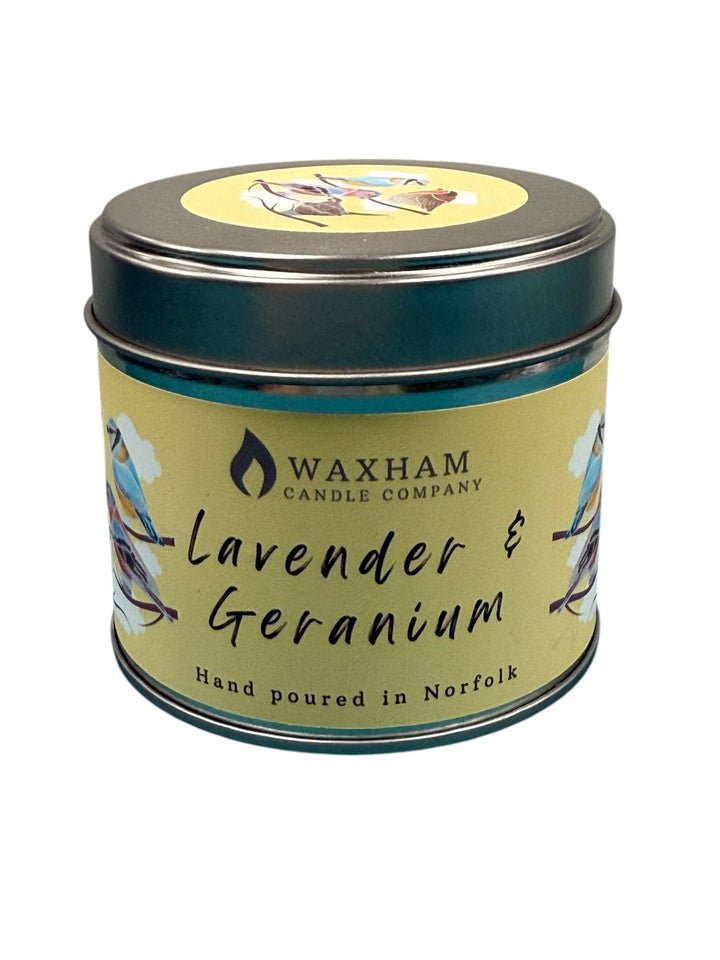 Candle In A Tin -Lavender And Geranium