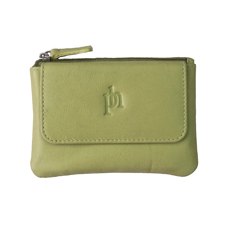 Soft Leather Coin Purse / Lime