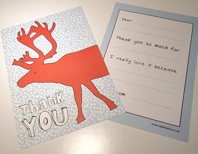 Children's Christmas Thank You Postcards