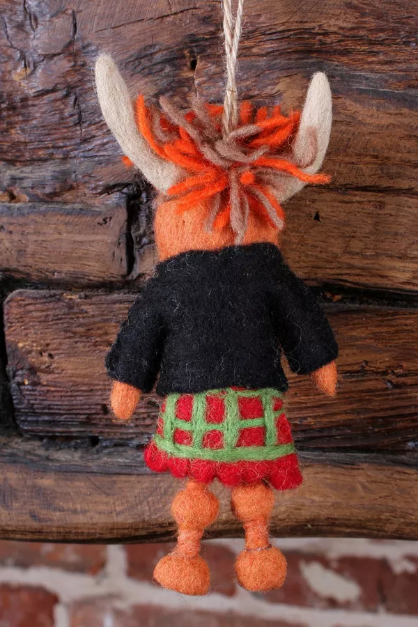 Hamish The Highland Cow Hanging Decoration