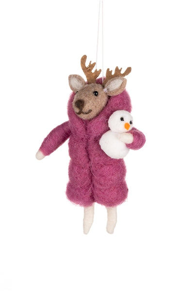 Puffa Coat Deer Decoration