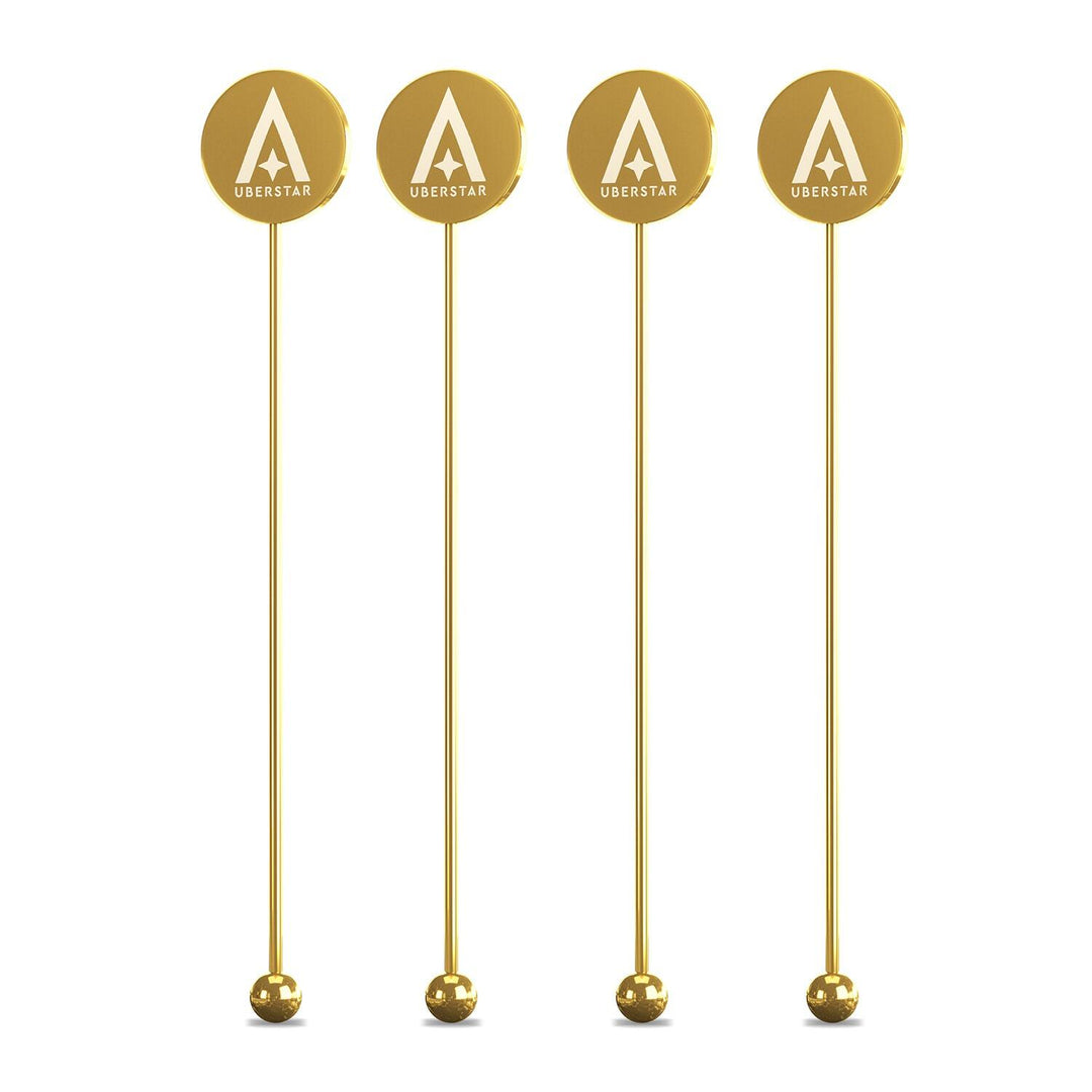 Cocktail Stirrers - Gold (Set Of 4)