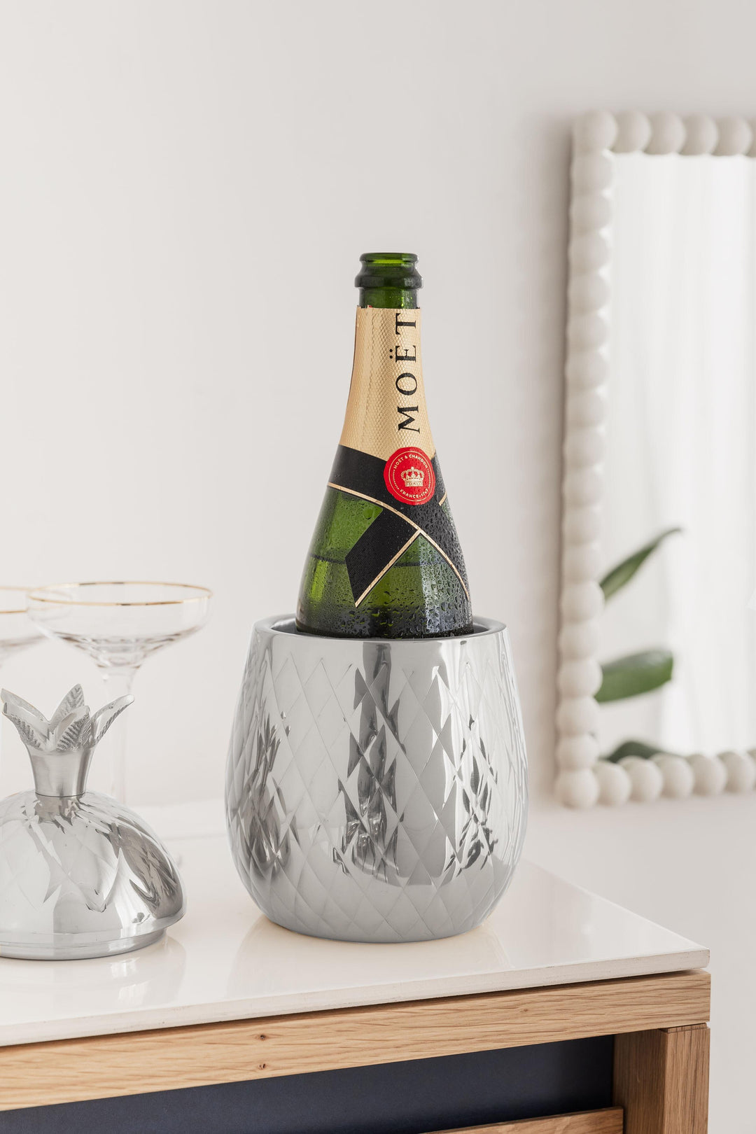 Pineapple Ice Bucket - Silver