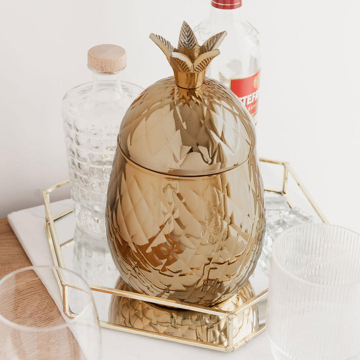 Gold Pineapple Ice Bucket - Gold