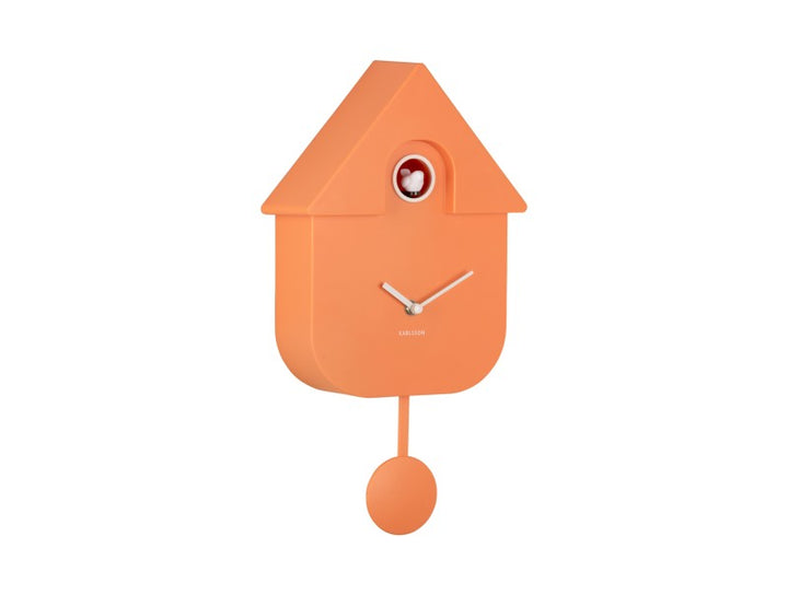 Modern Cuckoo Wall Clock - Orange