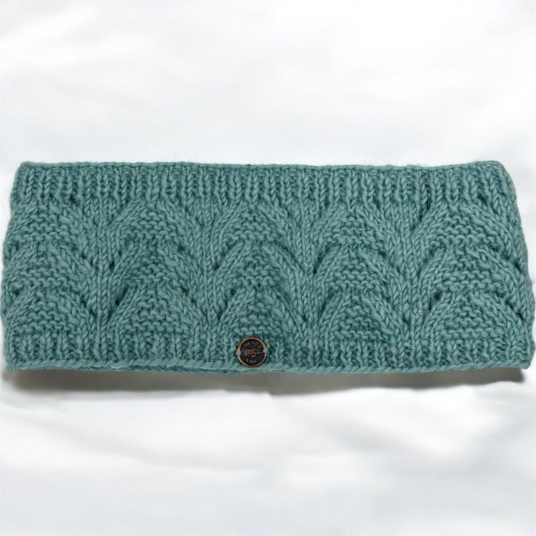 Winter Wool Headband - NAYA Fir Stitch - Eau de nil
