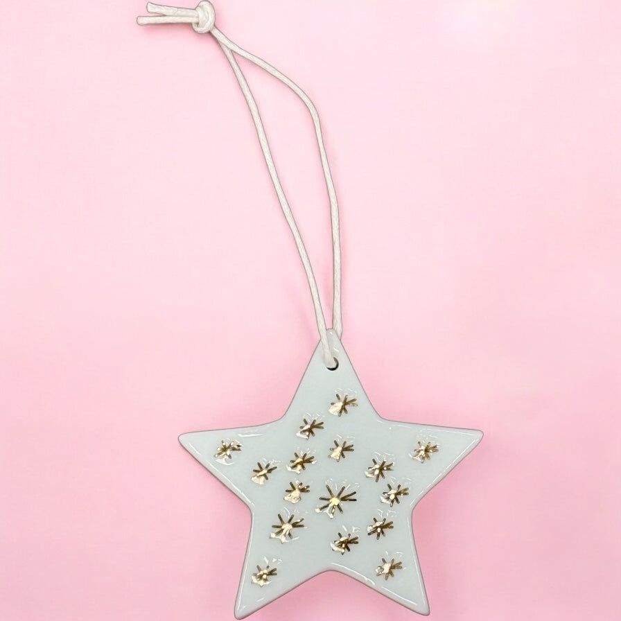Hanging Porcelain Star