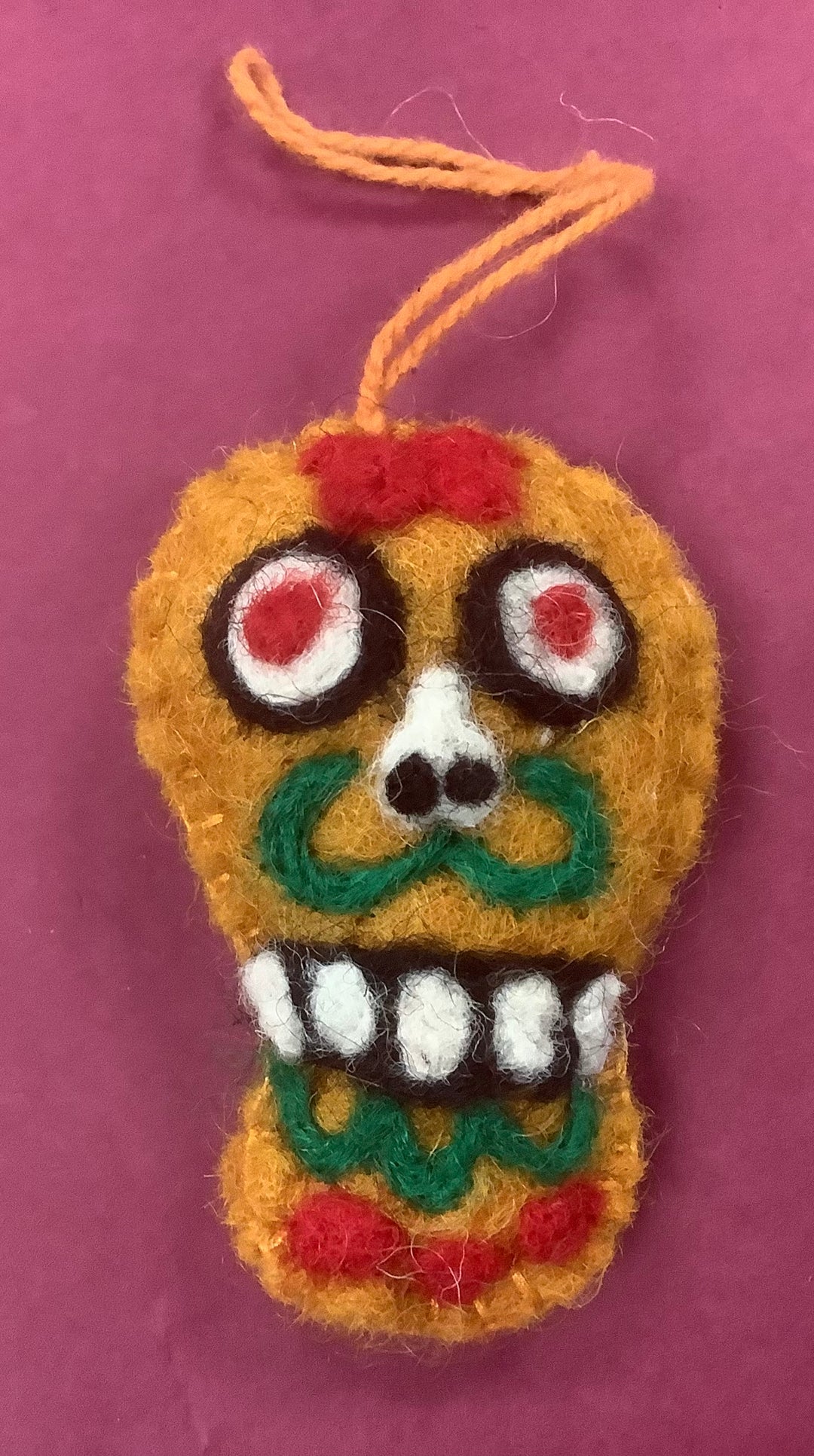 Sugar Skull Felt Hanging Decoration