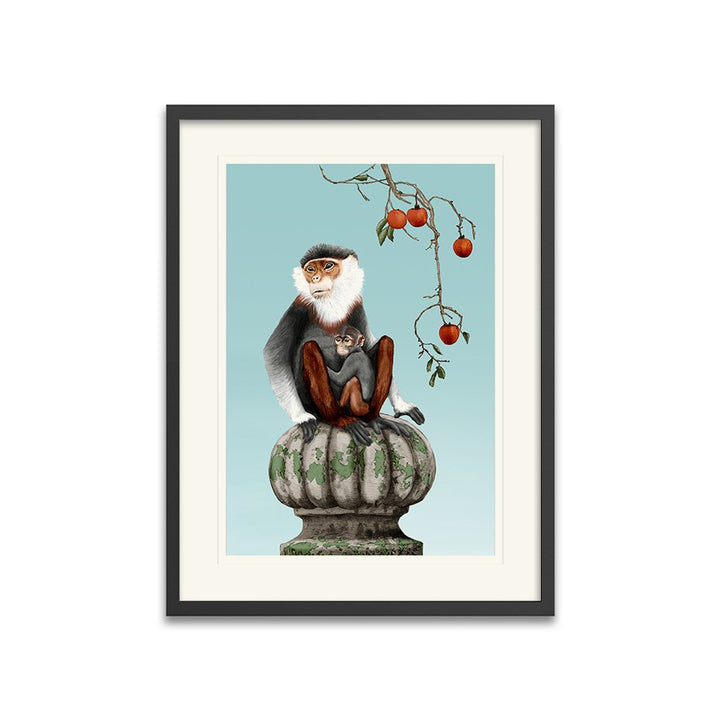 Asian Monkey Framed Art Print