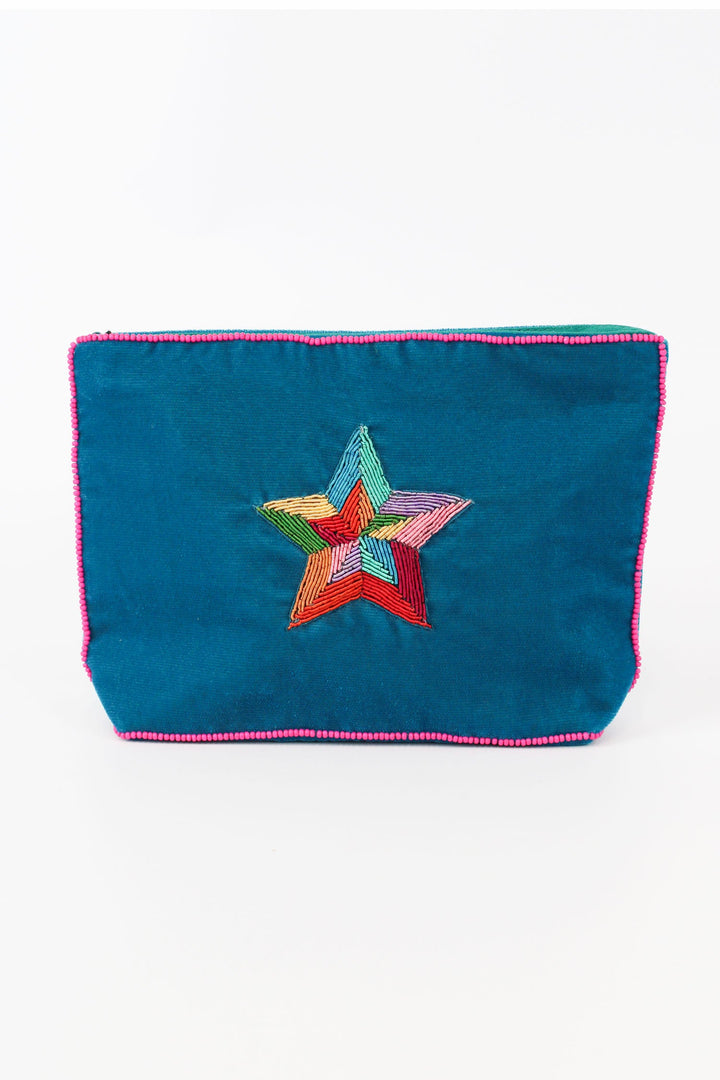 Rainbow Star Beaded Purse