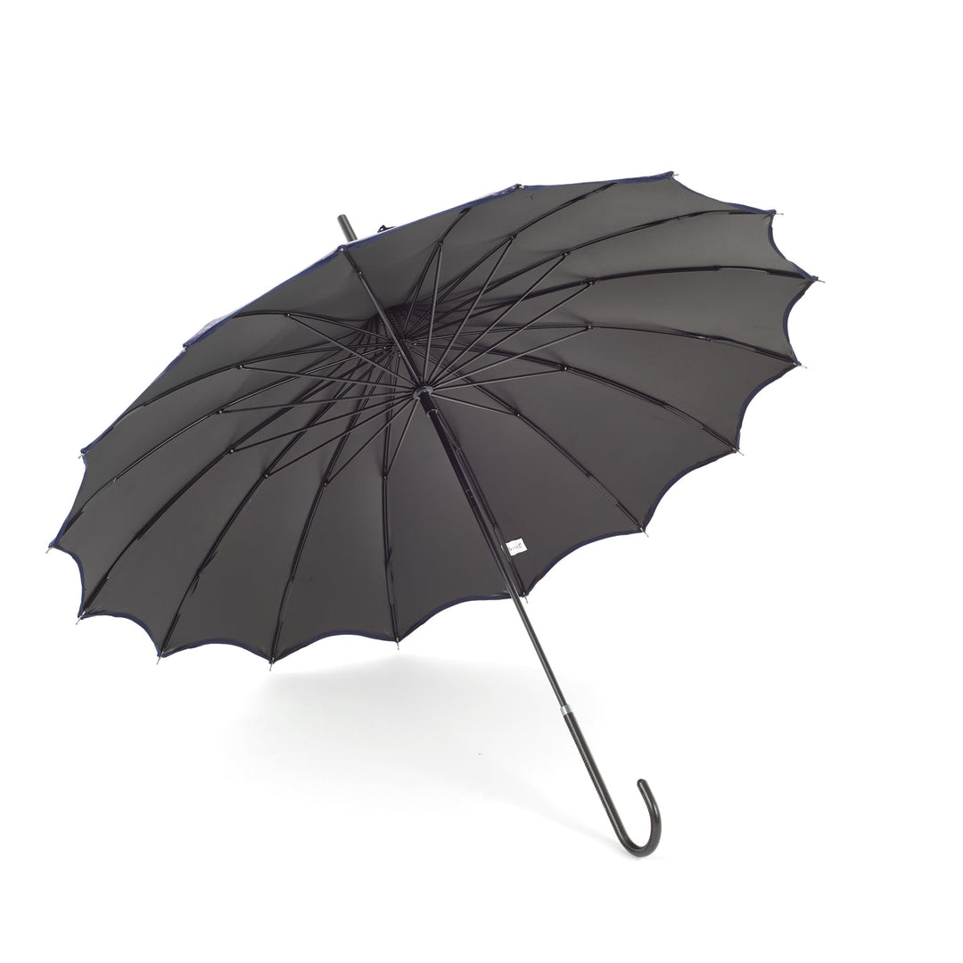 Boutique Pagoda with Scalloped Edge - Patterned Purple