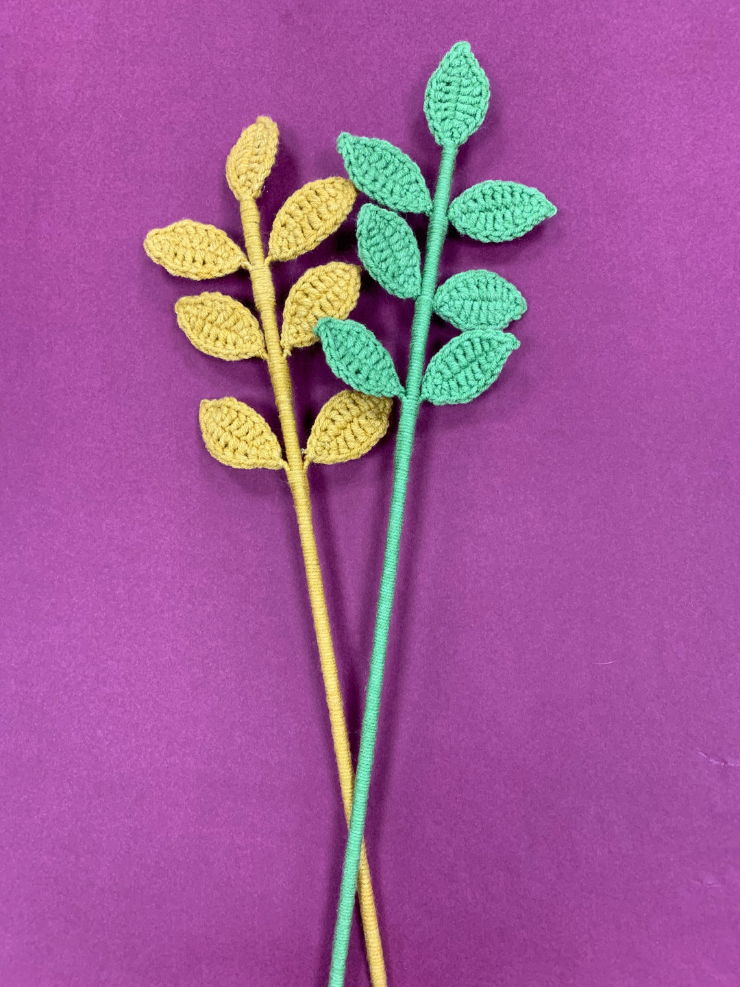 Single Crochet Leaf Stem