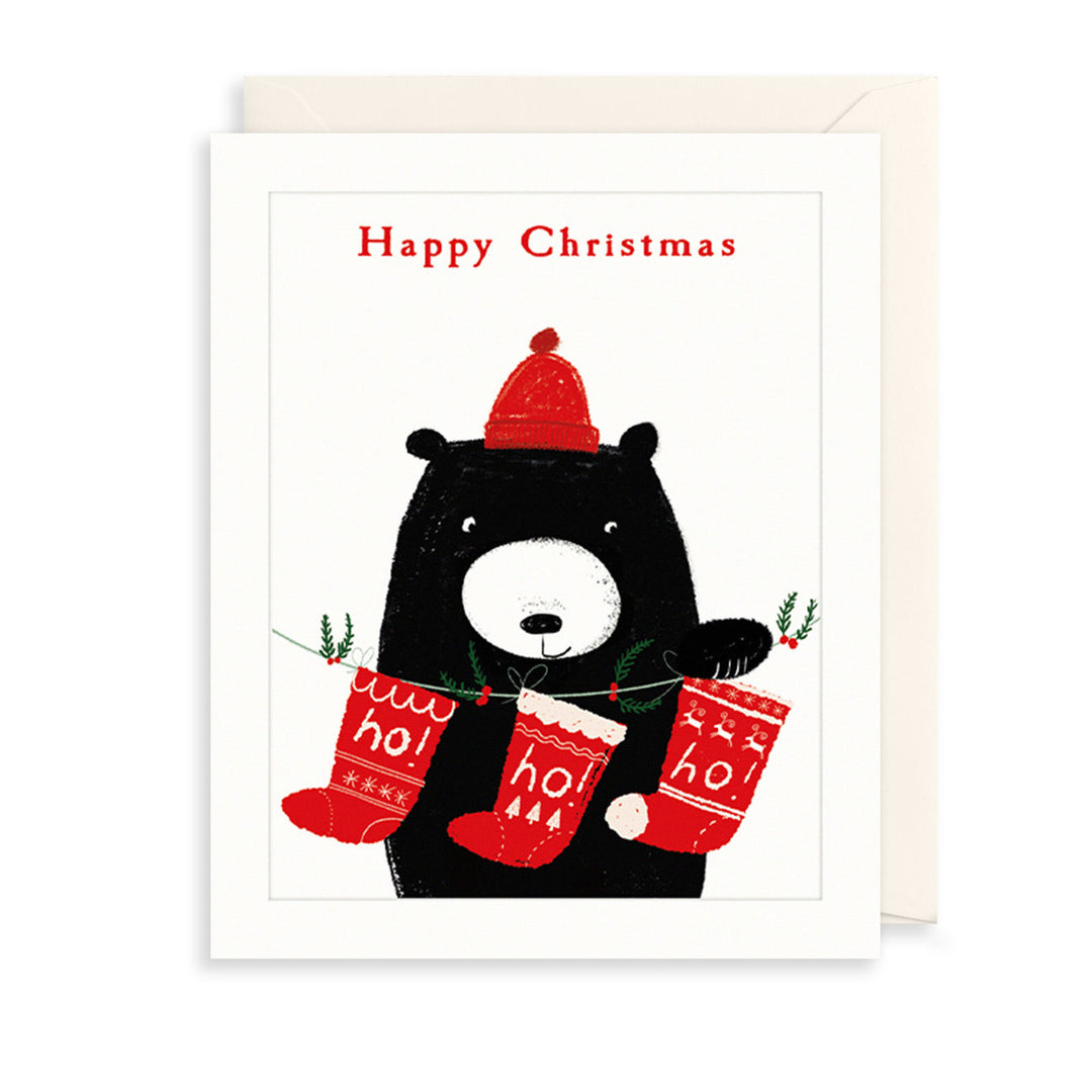 Bear And Xmas Stocking