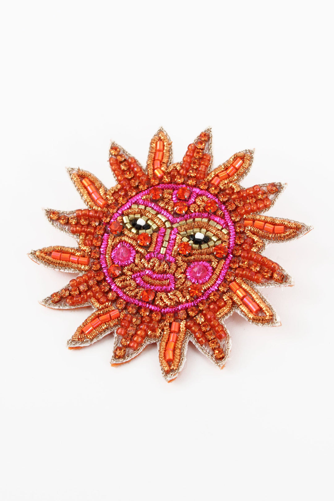 Sun Face Brooch