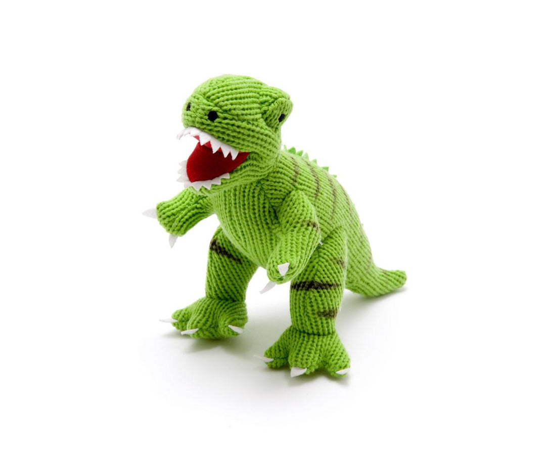 T-Rex Knitted Toy - Green