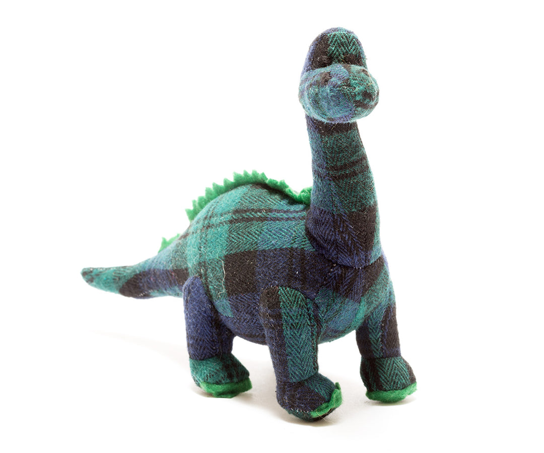 Diplodocus Baby Rattle - Tartan