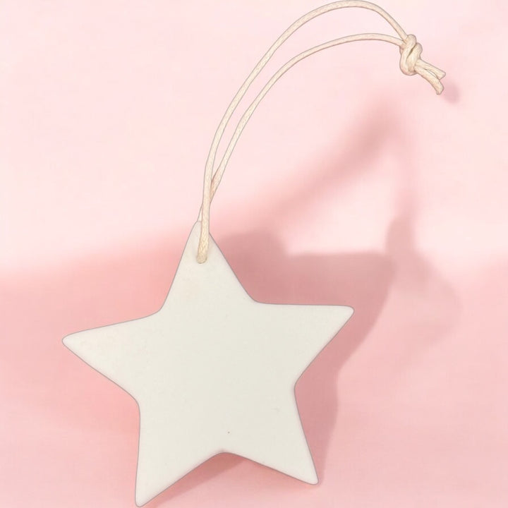 Hanging Porcelain Star
