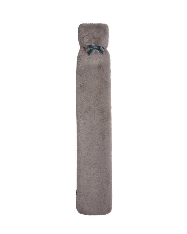 Charlie Hot Water Bottle - Luxury Fur - Taupe